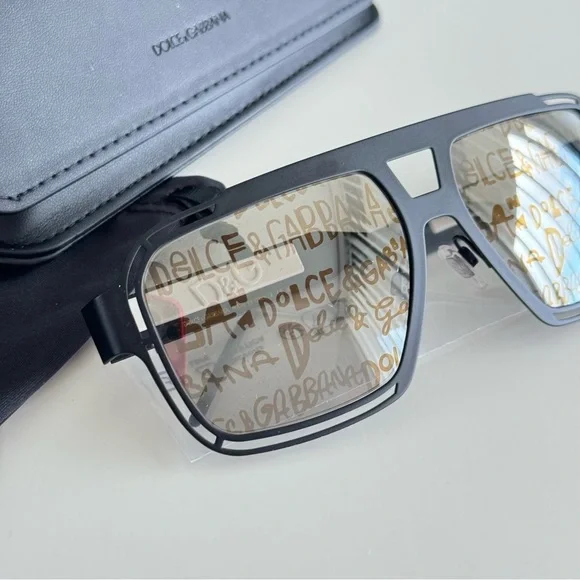 New! Dolce&Gabbana Sunglasses, DG2270 1106/K1, Monogram Mirror, Authentic